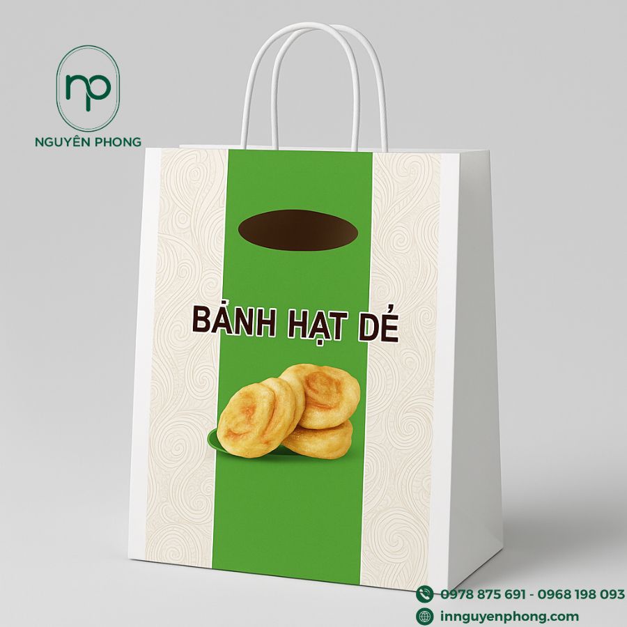 In Túi Giấy Đựng Bánh Hạt Dẻ